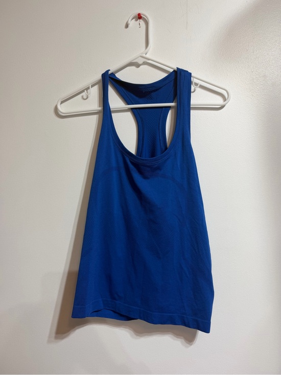 lululemon athletica Tops - Lululemon Sculpt Tank Top Blue Racerback Mesh Back Athletic Workout Size 10